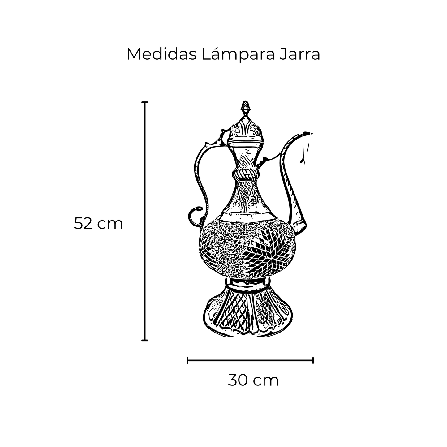 Ánfora Turca de Mesa grande elegible a disponibilidad