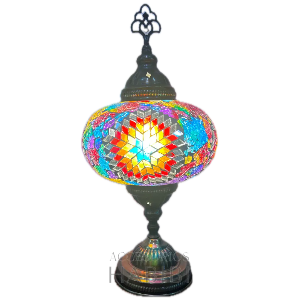 Lámpara Turca De Mesa Multicolor B3 Lamparas