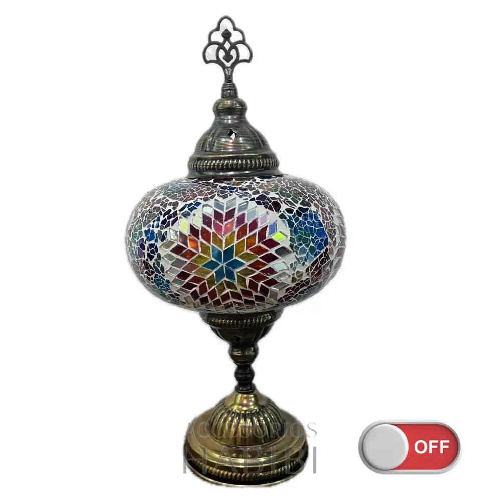 Lámpara Turca De Mesa Multicolor B3 Lamparas
