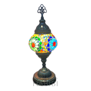 Lámpara Turca de Mesa Multicolor Cristal elegible al gusto